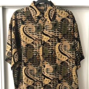 Vtg-Monzini Collection Short Sleeve Shirt